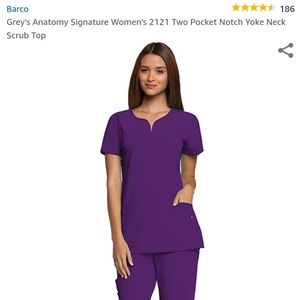 Grey's Anatomy Notch Neck Scrub Dewberry